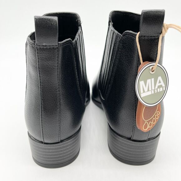 MIA Benicio Ankle Boot Womens 9 Black Classic Rocker Moto Boho Grunge Punk Retro - Picture 7 of 8